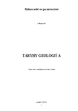 Taryhy geologiýa